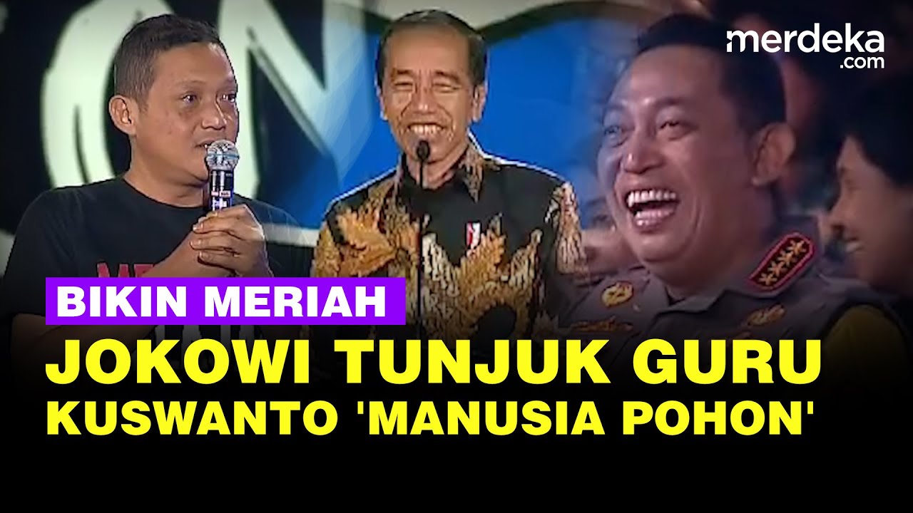 Jokowi Angkat Guru Kuswanto 'Manusia Pohon' Jadi Kepsek, Ceritanya Bikin Kapolri Ngakak