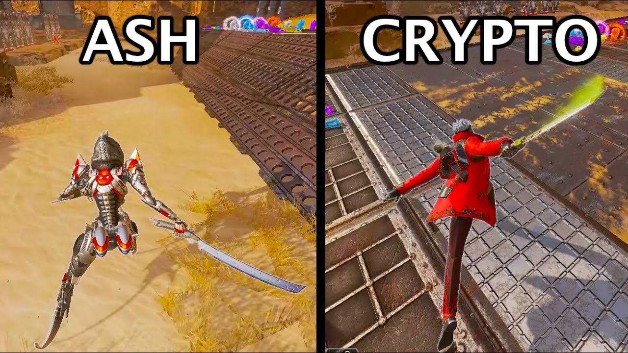*Ash Sword VS Crypto Heirloom* 3RD person melee animations