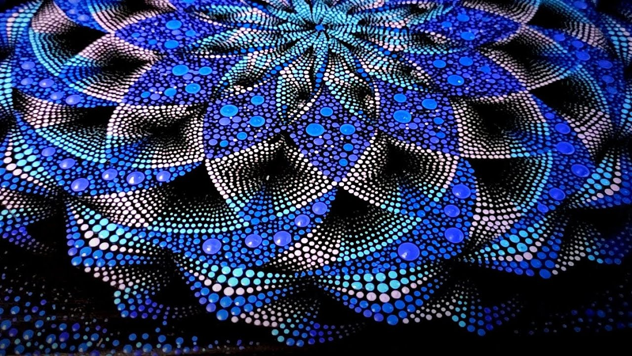 Dot mandala painting #3dmandala #3dart #dotmandala #dotpainting #liladiy