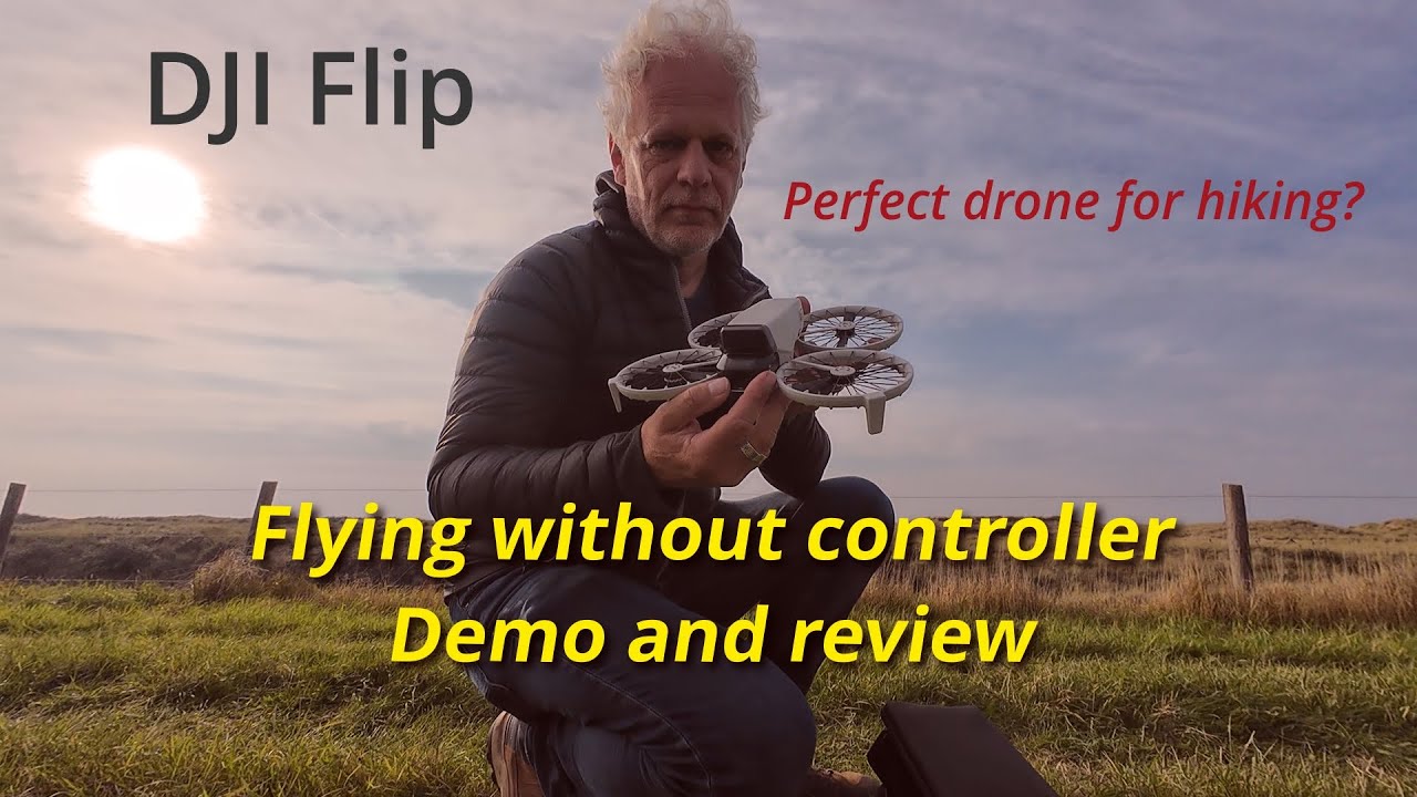 Drone DJI Flip review and demonstration without controller