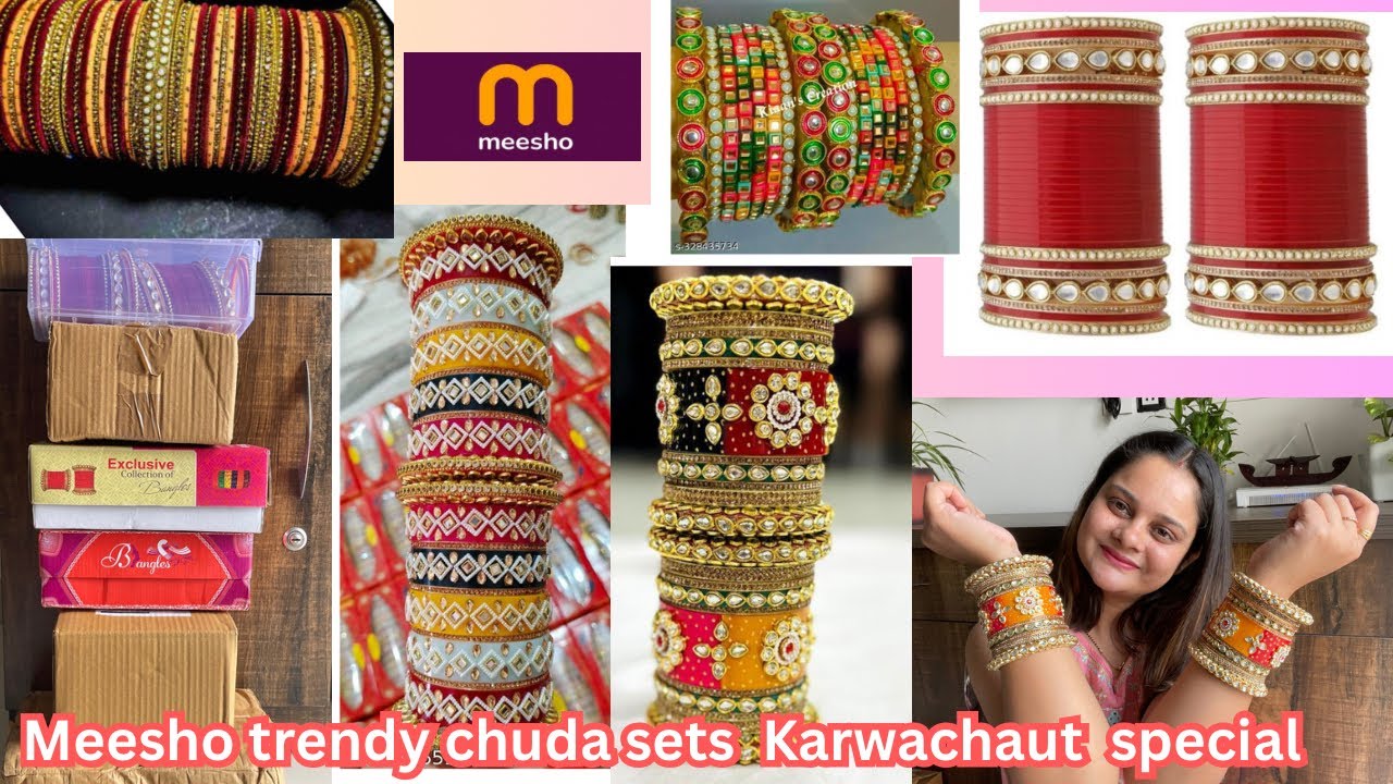 Meesho Chuda sets /Bangles haul ||Radwadi chuda|| Rajasthani / Punjabi Chuda for wedding