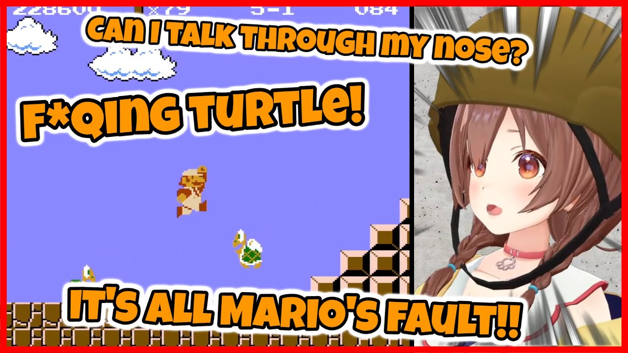 [Hololive] Ain't No Rule Says a Dog Can't Play Mario! [Korone // NOW WITH ENG SUBS!!] 🤯🤯🤯