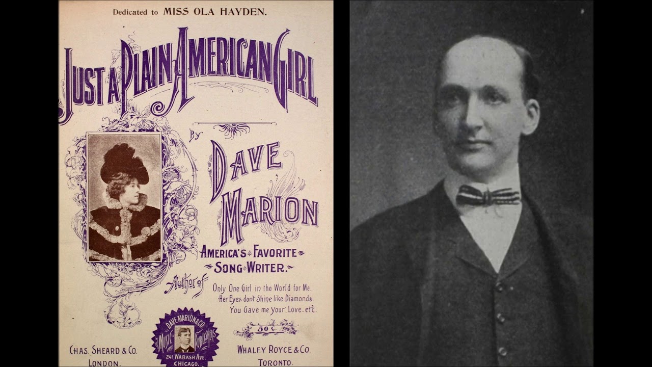 Just a Plain American Girl - Bert Morphy (1895)