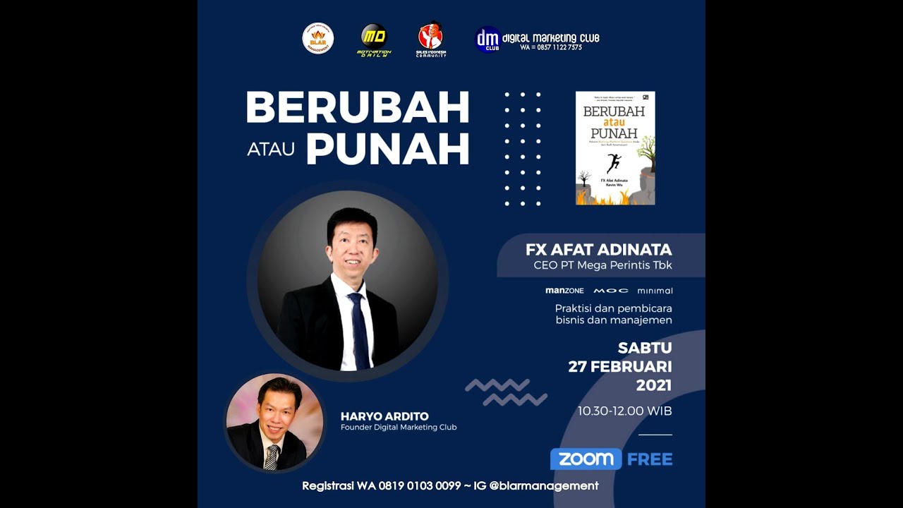 Berubah Atau Punah - FX AFAT ADINATA (CEO PT.Mega Perintis Tbk)