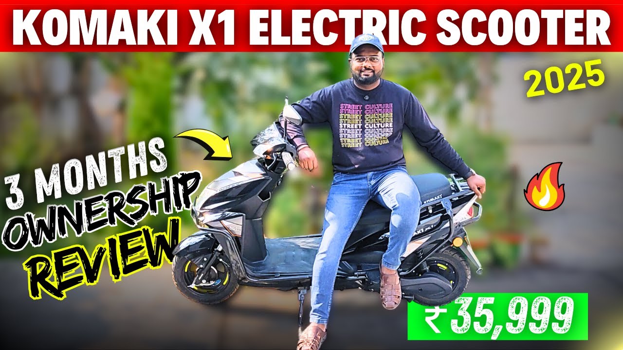Komaki X1 Electric Scooter | 3 Months Ownership Review ⚡| Best Electric Scooter In 2025? 🔥
