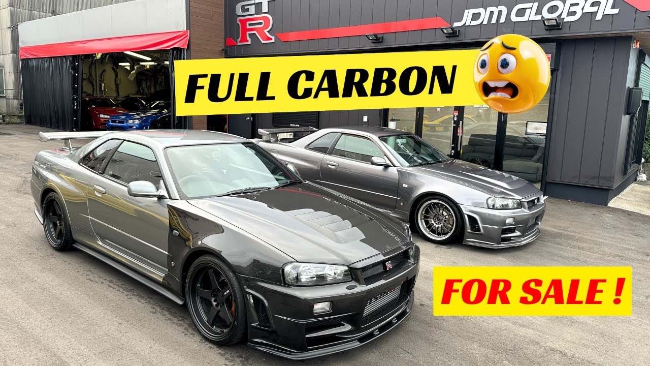 SPECIAL NISSAN SKYLINE GT-R R34 FOR SALE! Full Carbon!