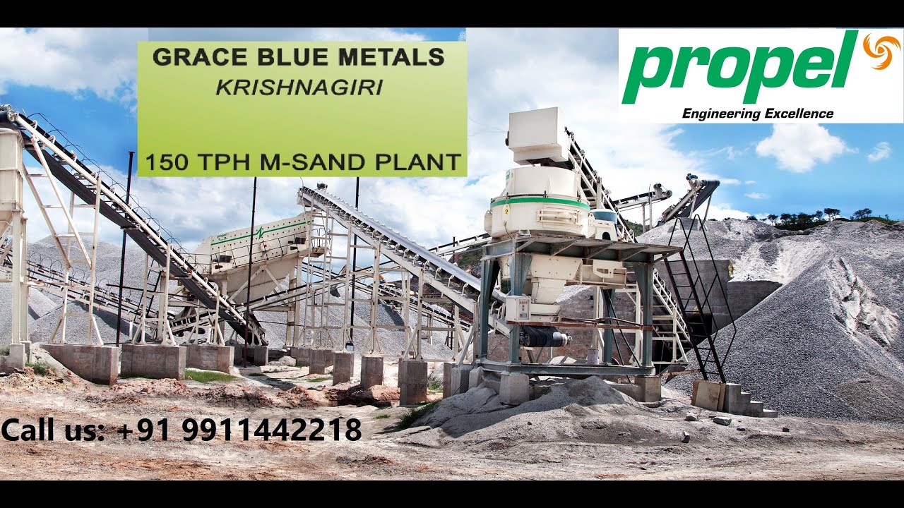 Propel 150tph Sand Plant Grace Blue Metals #Xonbary #Stone Crusher Plant at Best Price in India