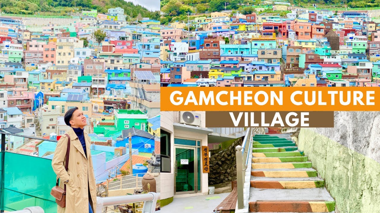 A DAY IN BUSAN KOREA TRAVEL VLOG | GAMCHEON CULTURE VILLAGE TOUR
