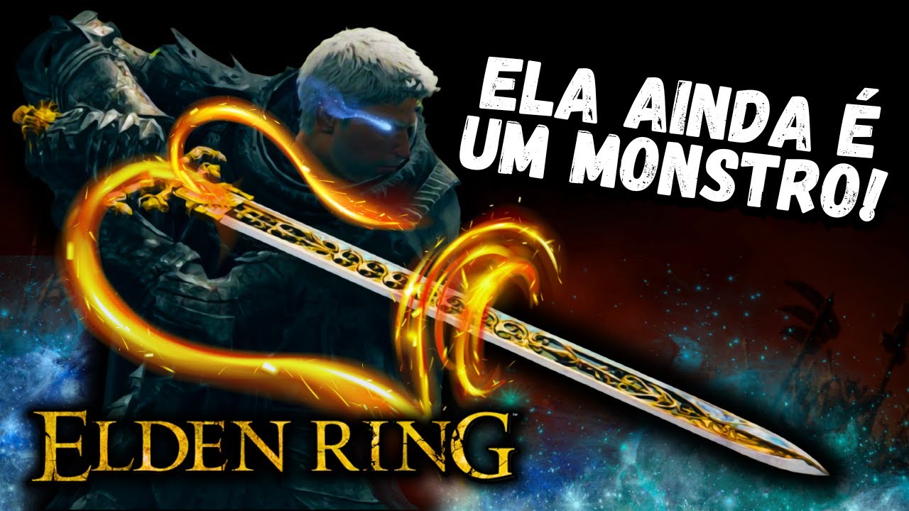 Elden Ring com a Espada da Noite e da Chama