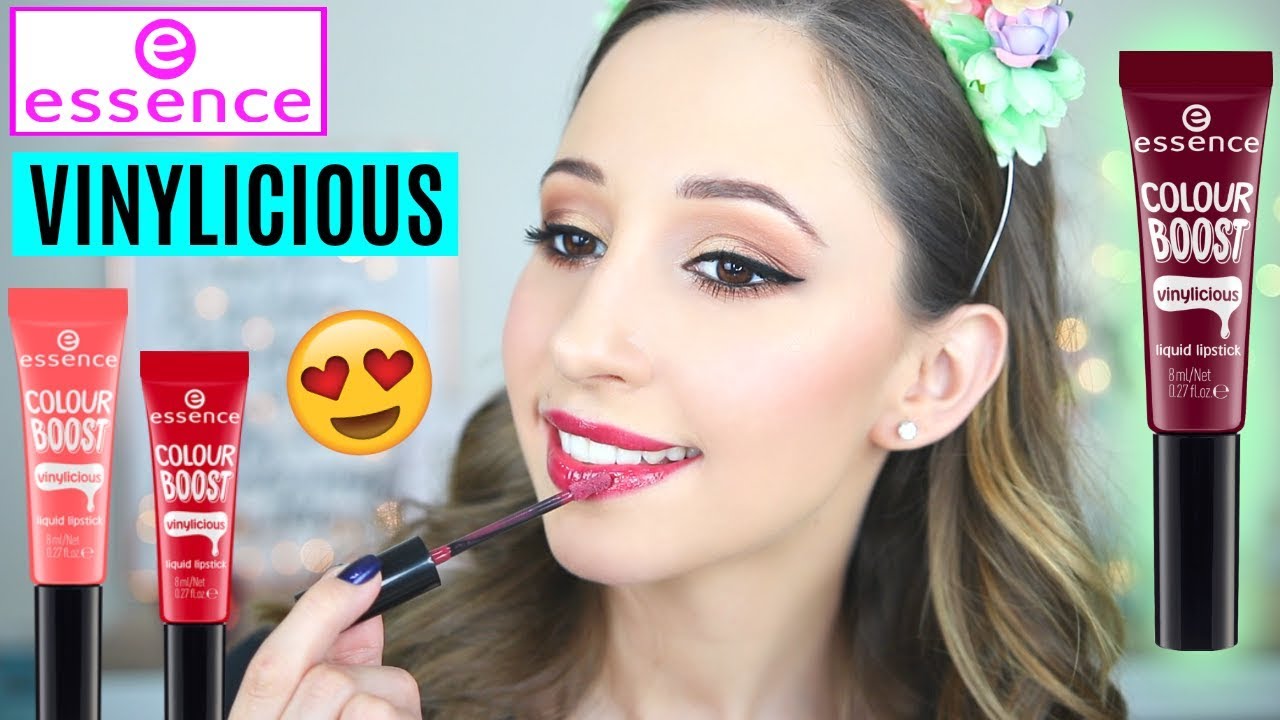 Essence Colour Boost Vinylicious Liquid Lipstick Swatches