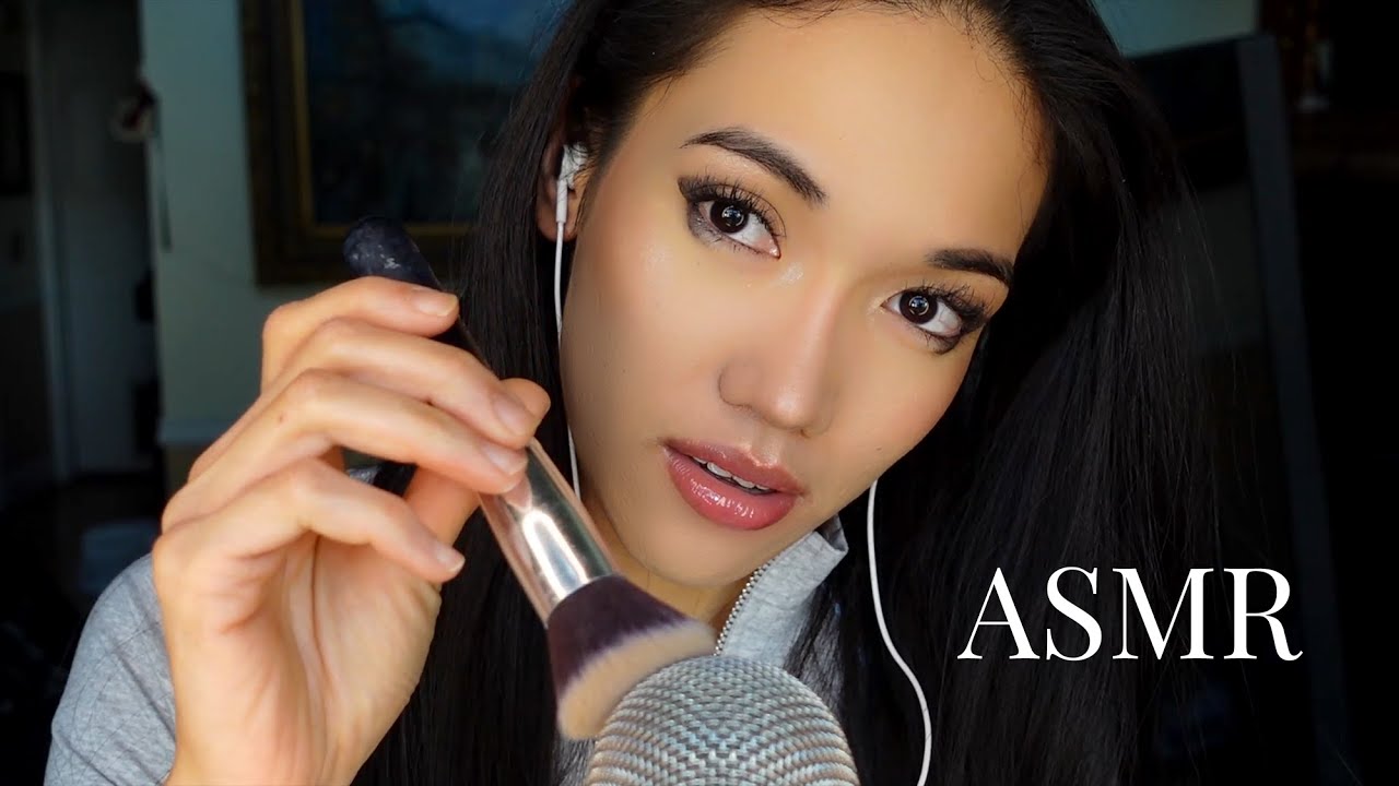 ASMR Ear To Ear Mic brushing (Soft Whispers and Tapping)
