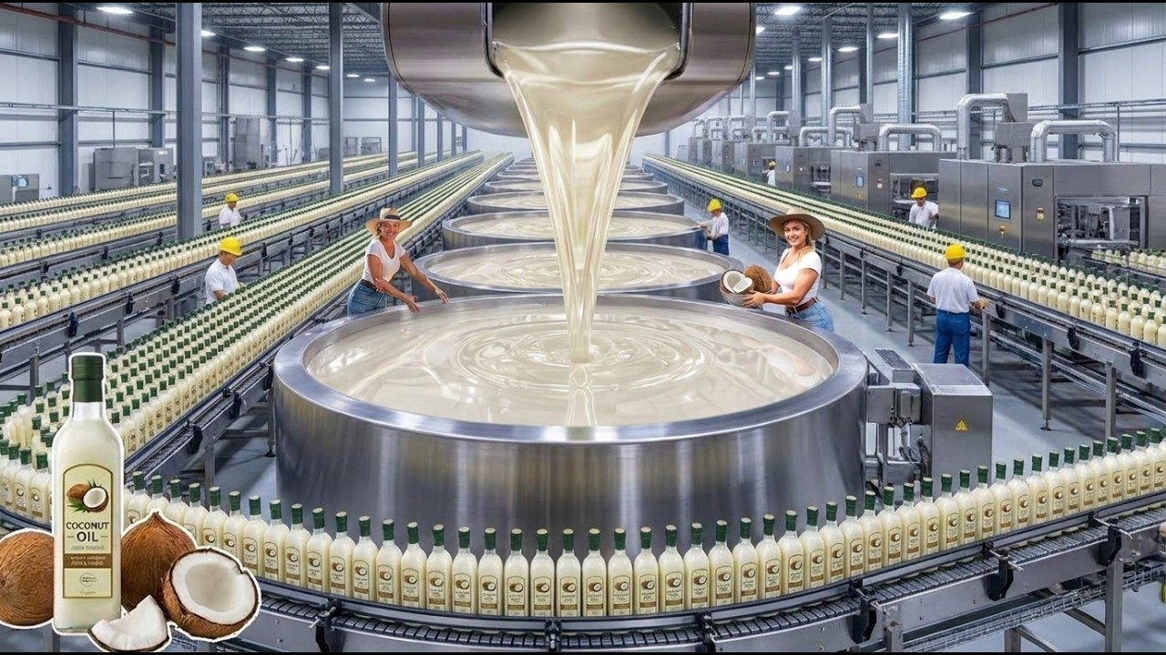 How  Coconuts oilIs Made From Coconuts | Mega Factory Process