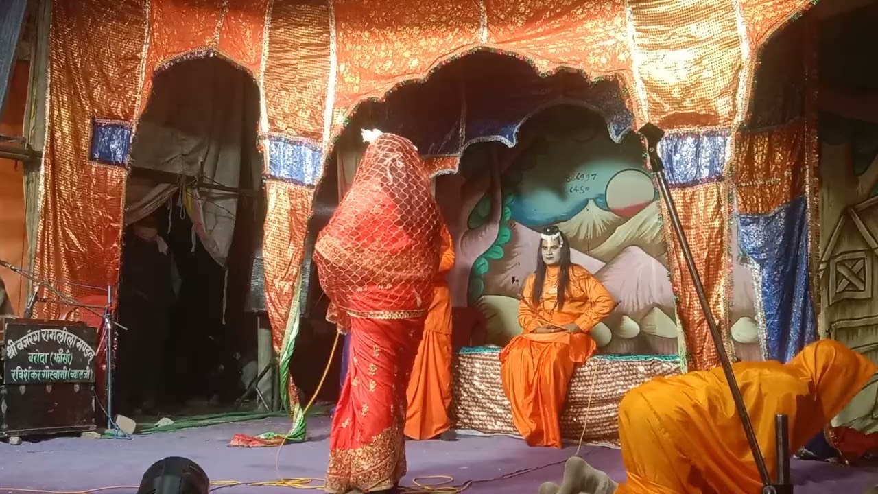 रावण गया मामा मारीक्ष के पास 🌸🌺रामकी❤️ भूमिका में है 🙏घनाराम 🌺 ग्राम सिमिरिया की रामलीला 🥰👍