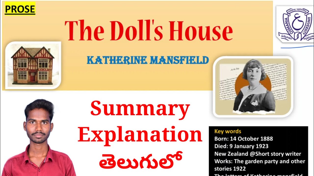 The Doll's House by Katherine mansfield summary Explanation in Telugu degree 4th semester English