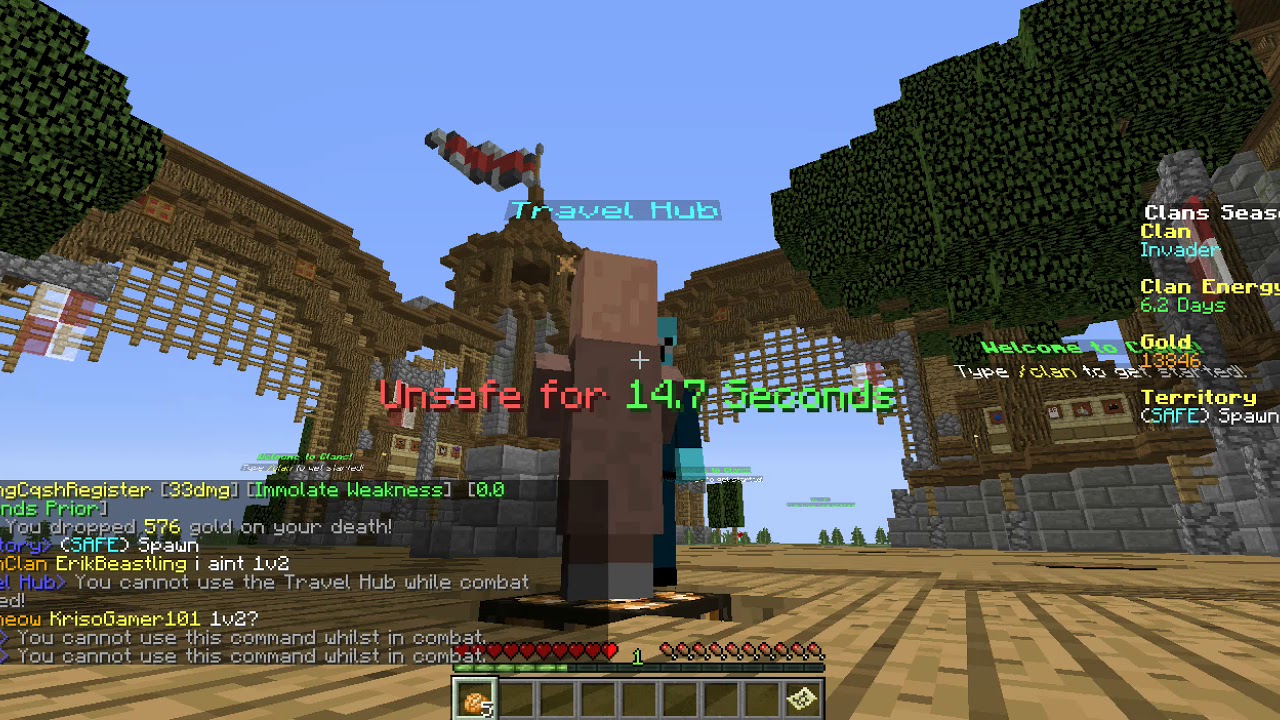 FIGHTING A HACKER & A NOOB [S8 #221]MINEPLEX CLANS