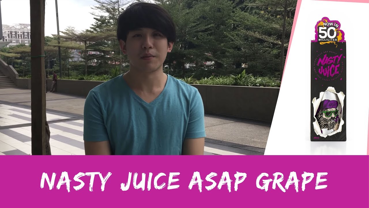 Обзор напитка Nasty Juice Asap Grape (фиолетовый).