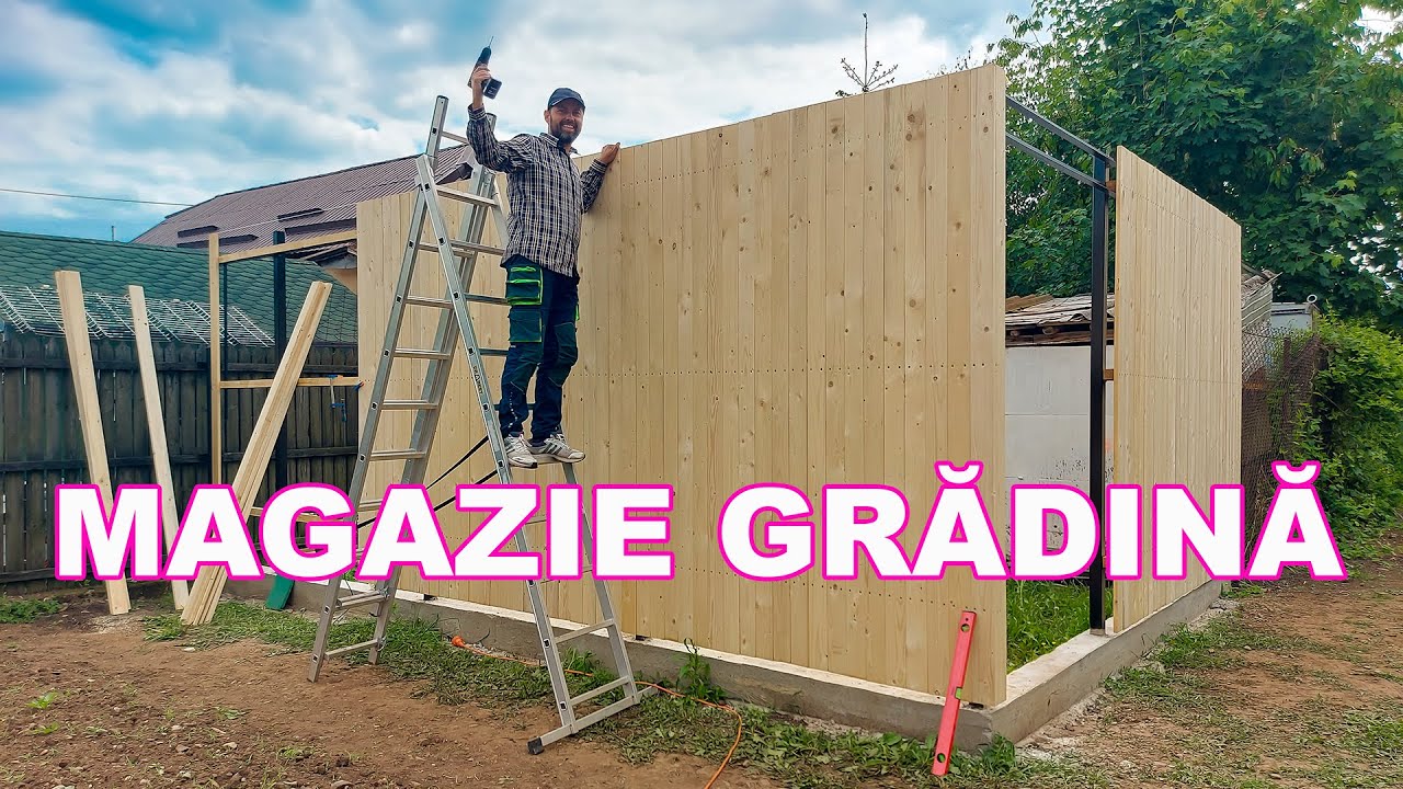 CONSTRUCȚIE MAGAZIE GRĂDINĂ - Ep. 2