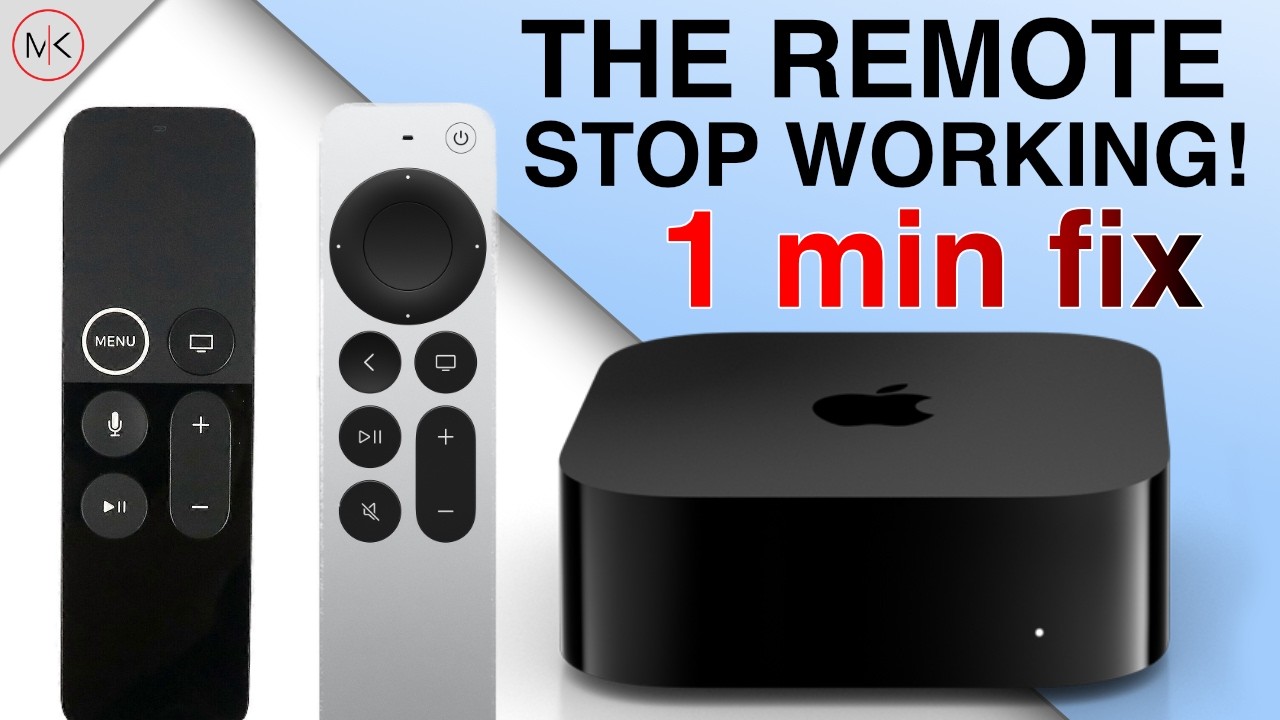 Apple TV Remote Not Working? Re-Pair Remote in 60 Seconds!