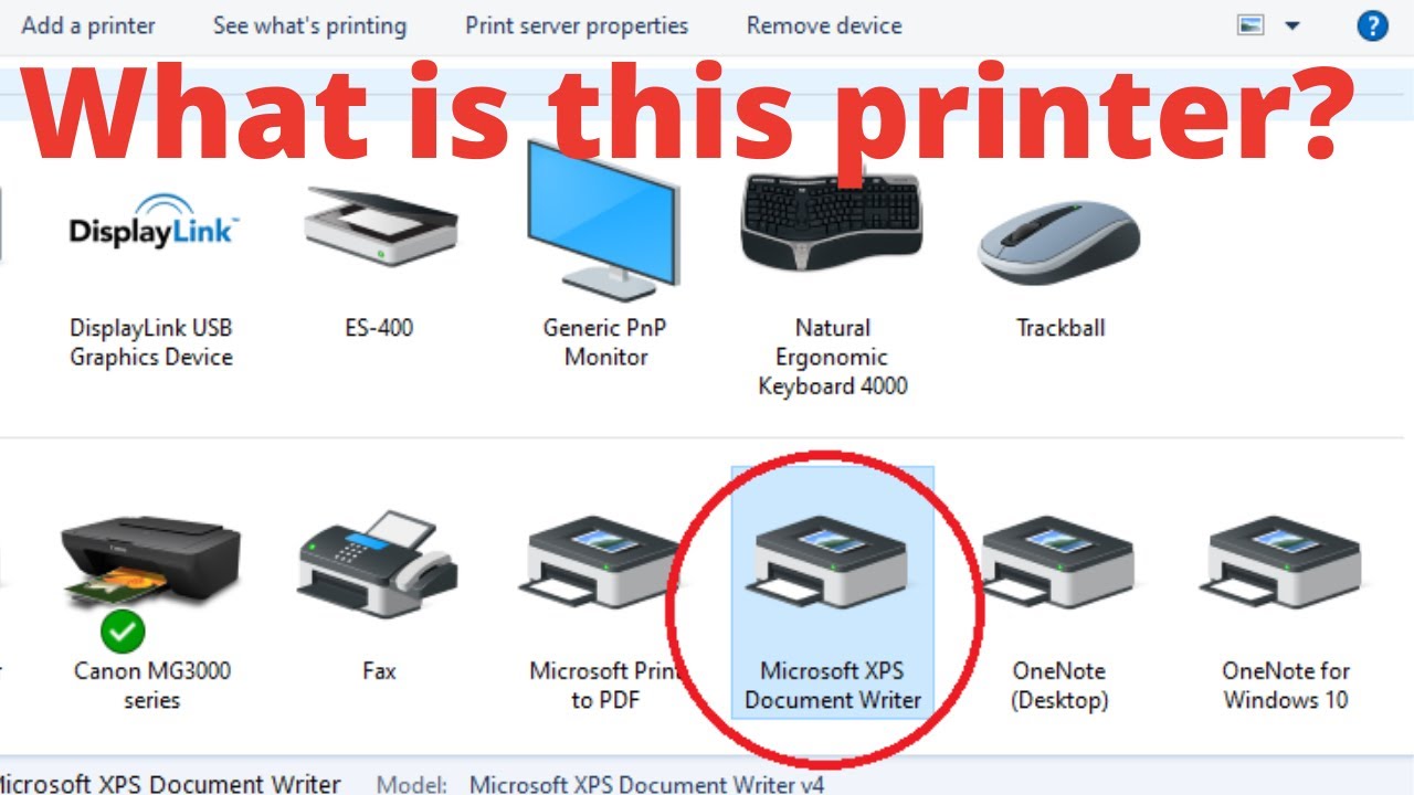 What is XPS Document Writer
