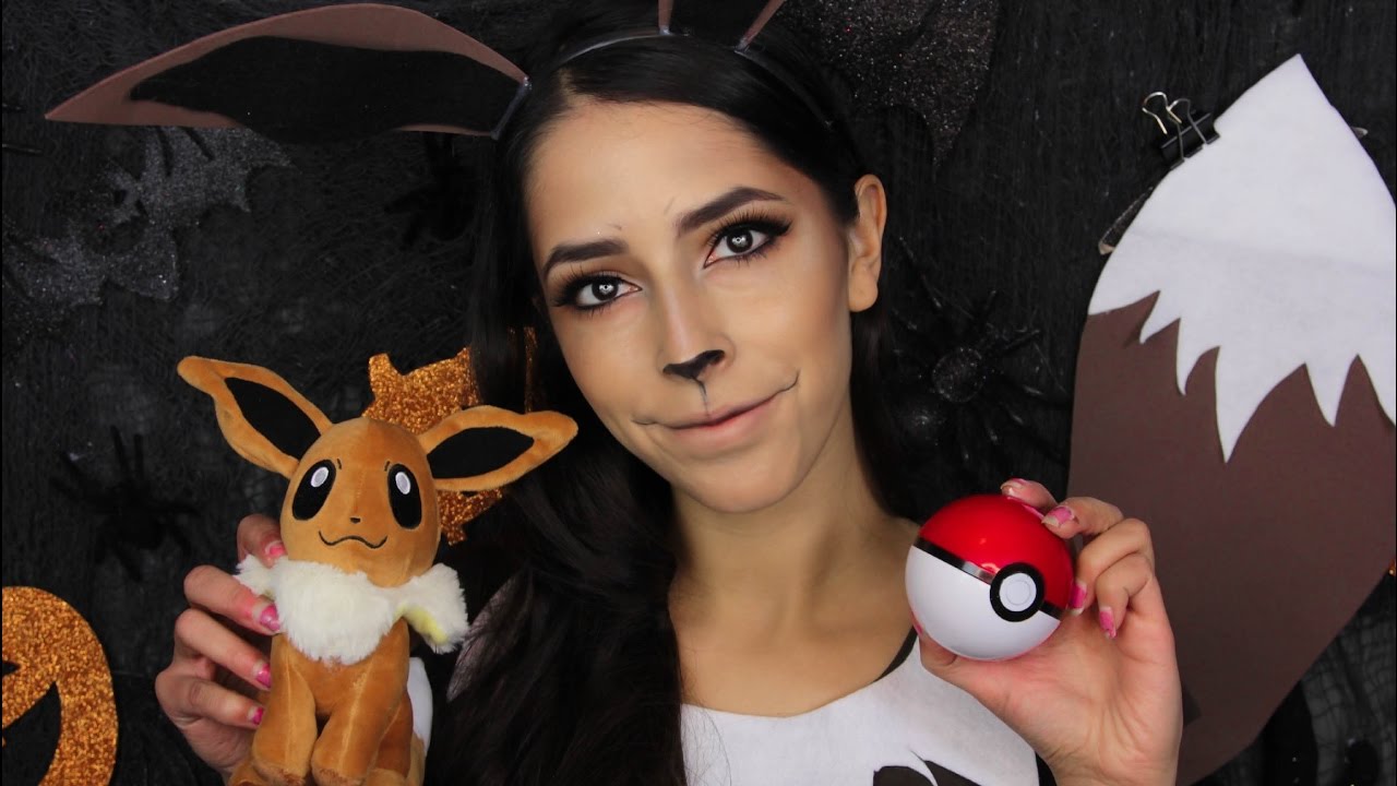 $6 Eevee Pokemon Halloween Makeup Tutorial