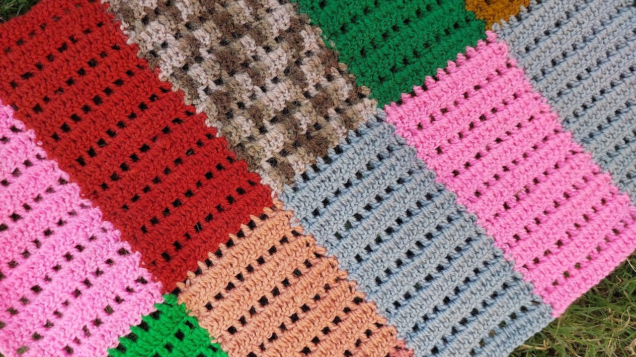 2026,Very beautiful multi colour crochet design .#viralvideo ##treading. 