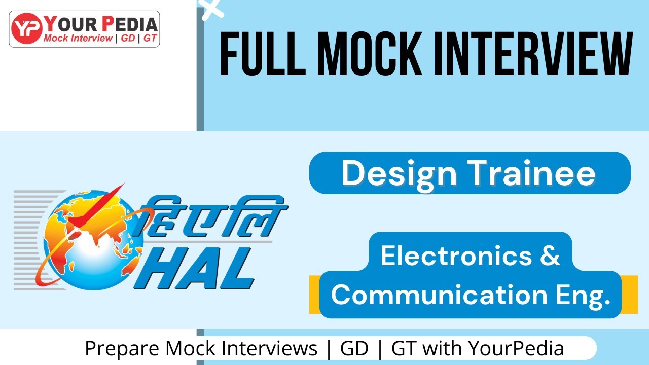 HAL Full Mock Interview | Design Trainee | Electronics & Communication Eng. | Interview guidance
