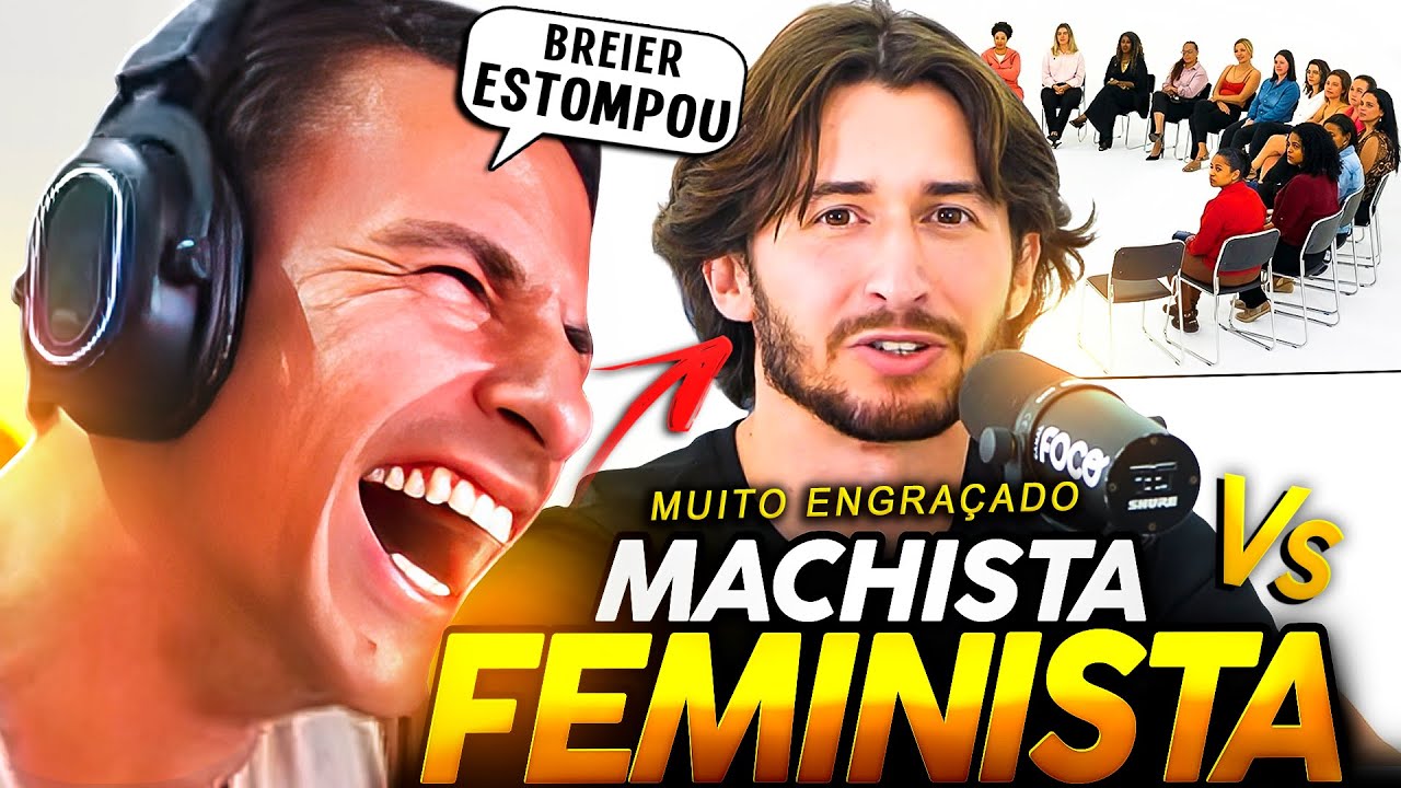 SUPER XANDÃO REAGINDO 1 MACHISTA VS 30 FEMINISTAS | FT. GABRIEL BREIER