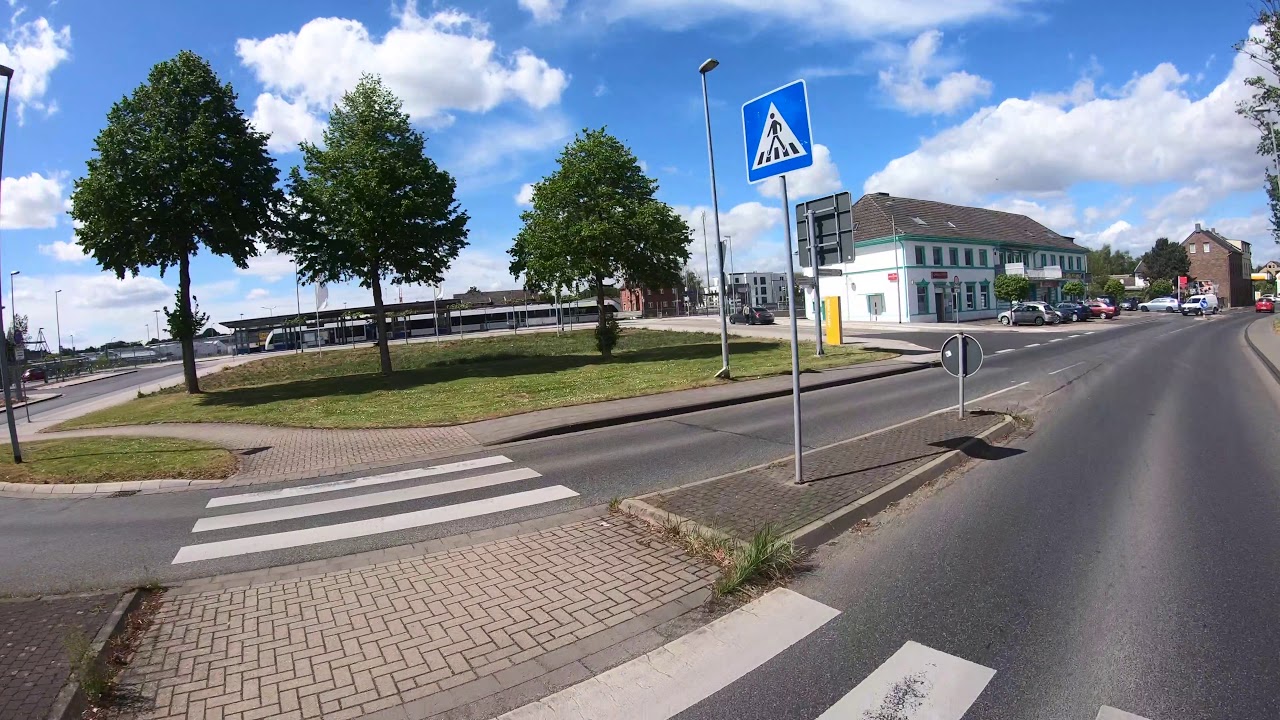 Fahrt mit dem Rad von Bergheim nach Jackerath
