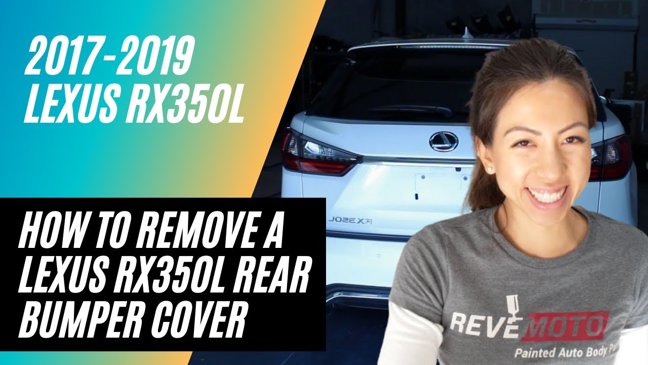Как снять накладку заднего бампера Lexus RX350L 2017-2019 годов (RX450 18-19 годов)