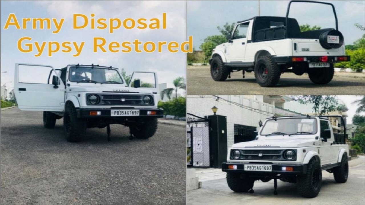 Army Disposal  Gypsy King || Army Ex Vehicle || Full Restoration || Moneysinghofficial