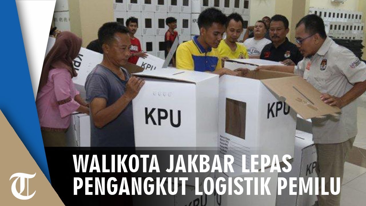 Walikota Jakbar Lepas Pengangkutan Logistik Pemilu di GOR Tambora