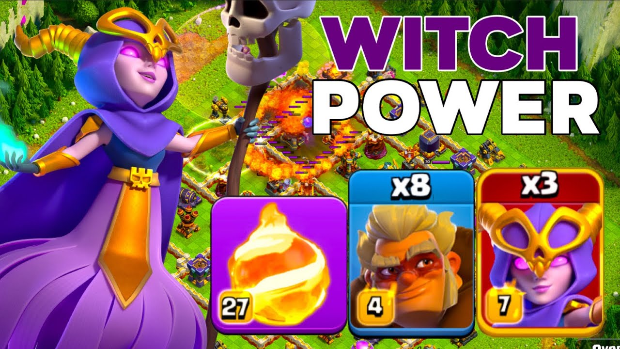 TH16 Warden Fireball & Super Witch Druid Smash: Easy Legend League Attacks!