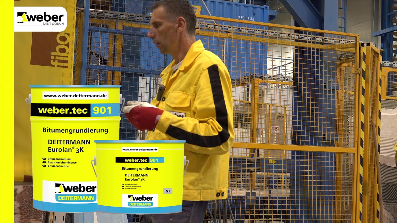 Bituma produkti Weber pamatu hidroizolācijai un siltināšanai