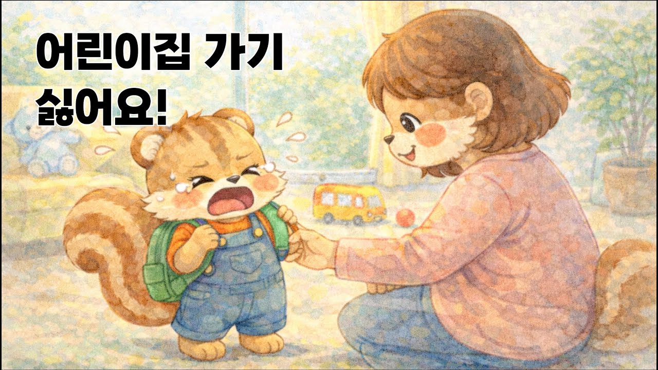 어린이집 가기 싫어요! 동화 #유아컨텐츠 #유아동화 #생활습관