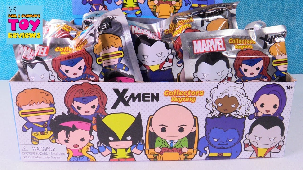 X-Men Collectors Keyrings Full Box Blind Bag Opening Review | PSToyReviews