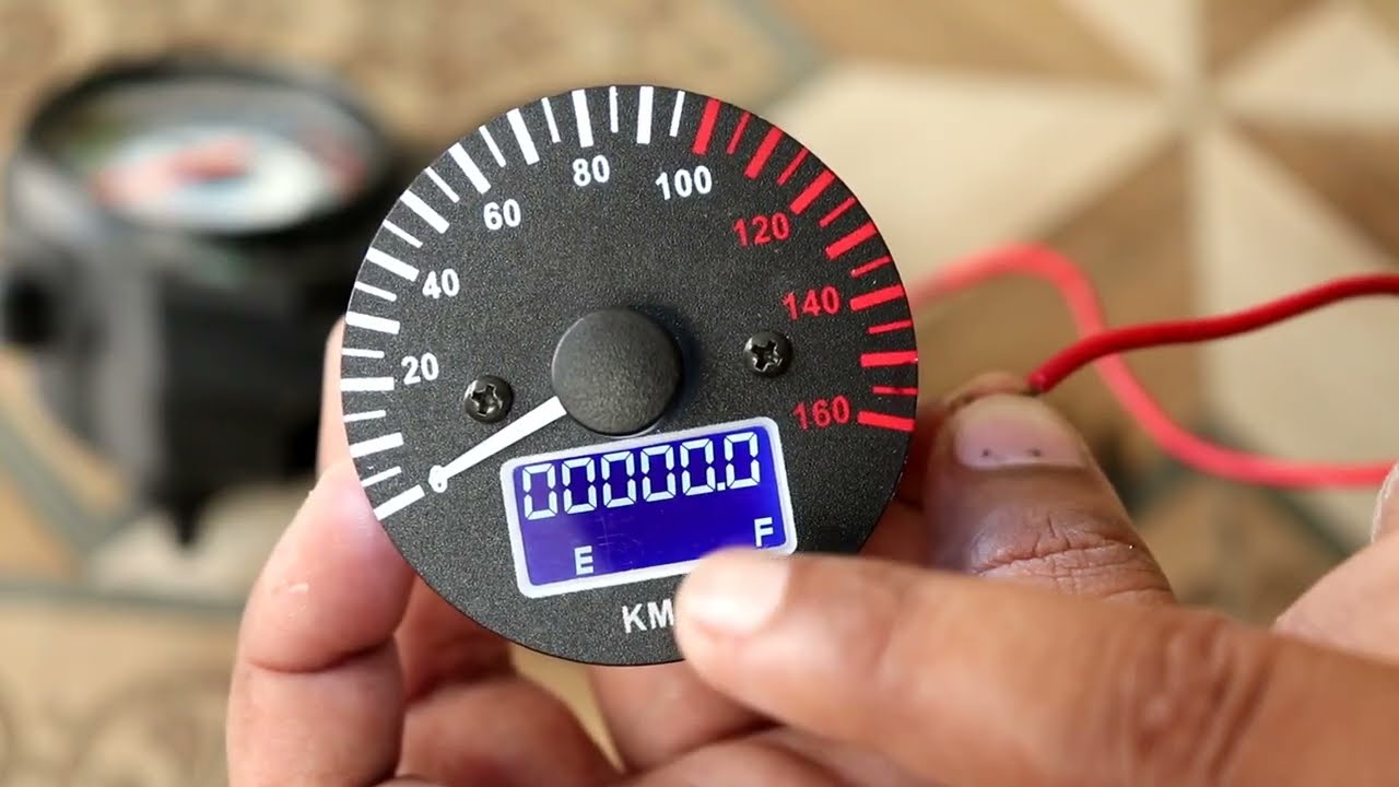 swipe speedometer gauge for any motorcycle scooter