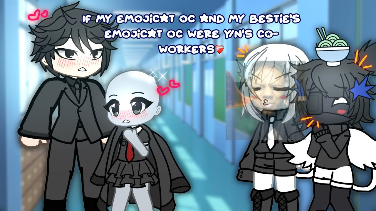 If my emojicat oc and @ෆS4rah_0FF10ෆ 's emojicat oc were Y/n's co-workers❤️‍🩹 
