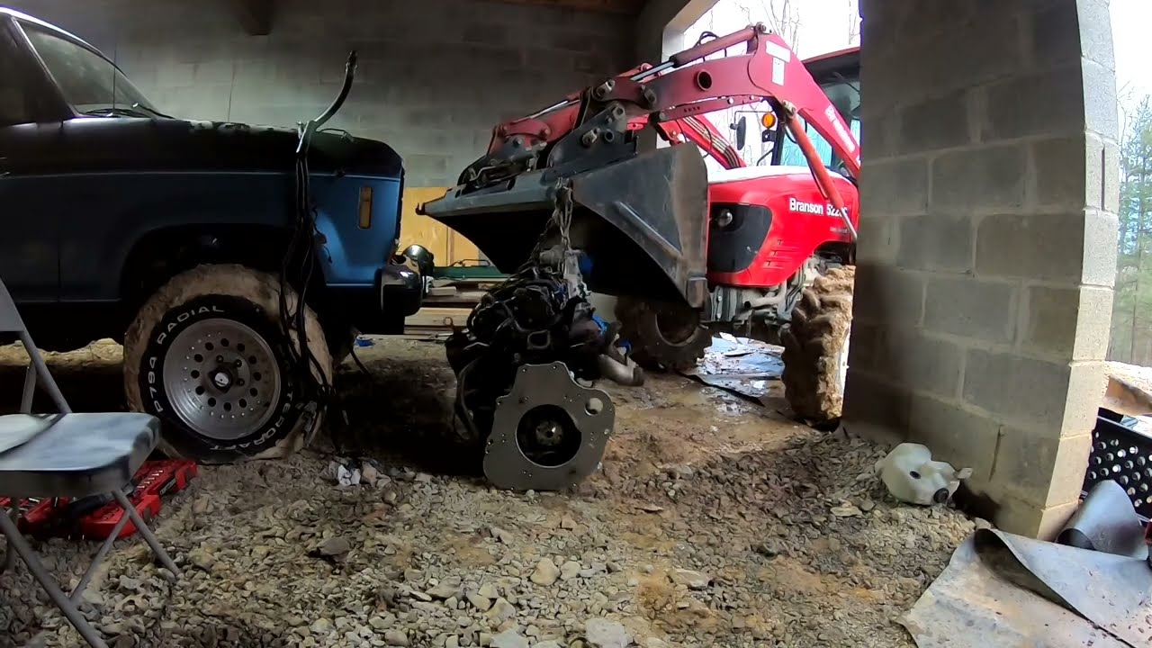 Переходная пластина Bronco II Diesel Swap pt3 и крепления двигателя