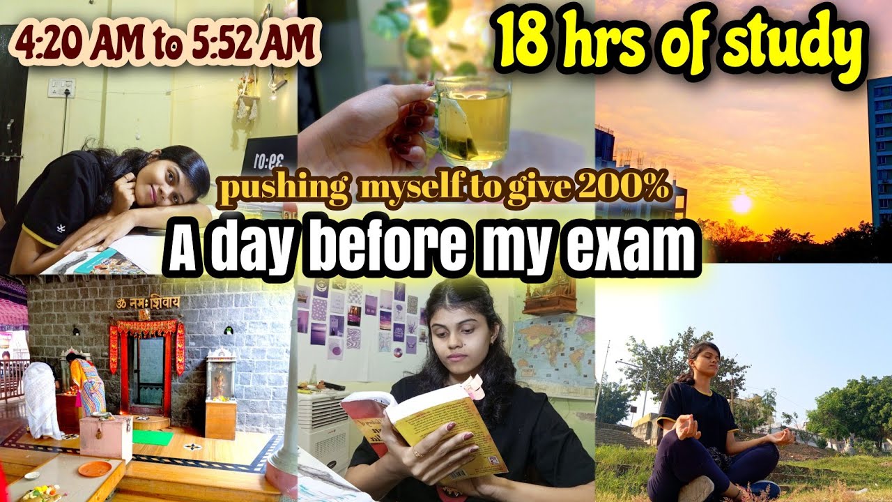 I woke up at 4:20 am to study for prelims  honest study routine of UPSC Aspirant | 18 hours of study