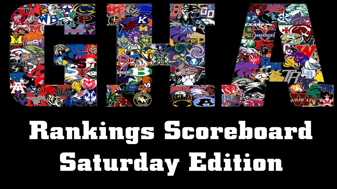 Greater Houston Area Rankings Scoreboard Saturday Edition