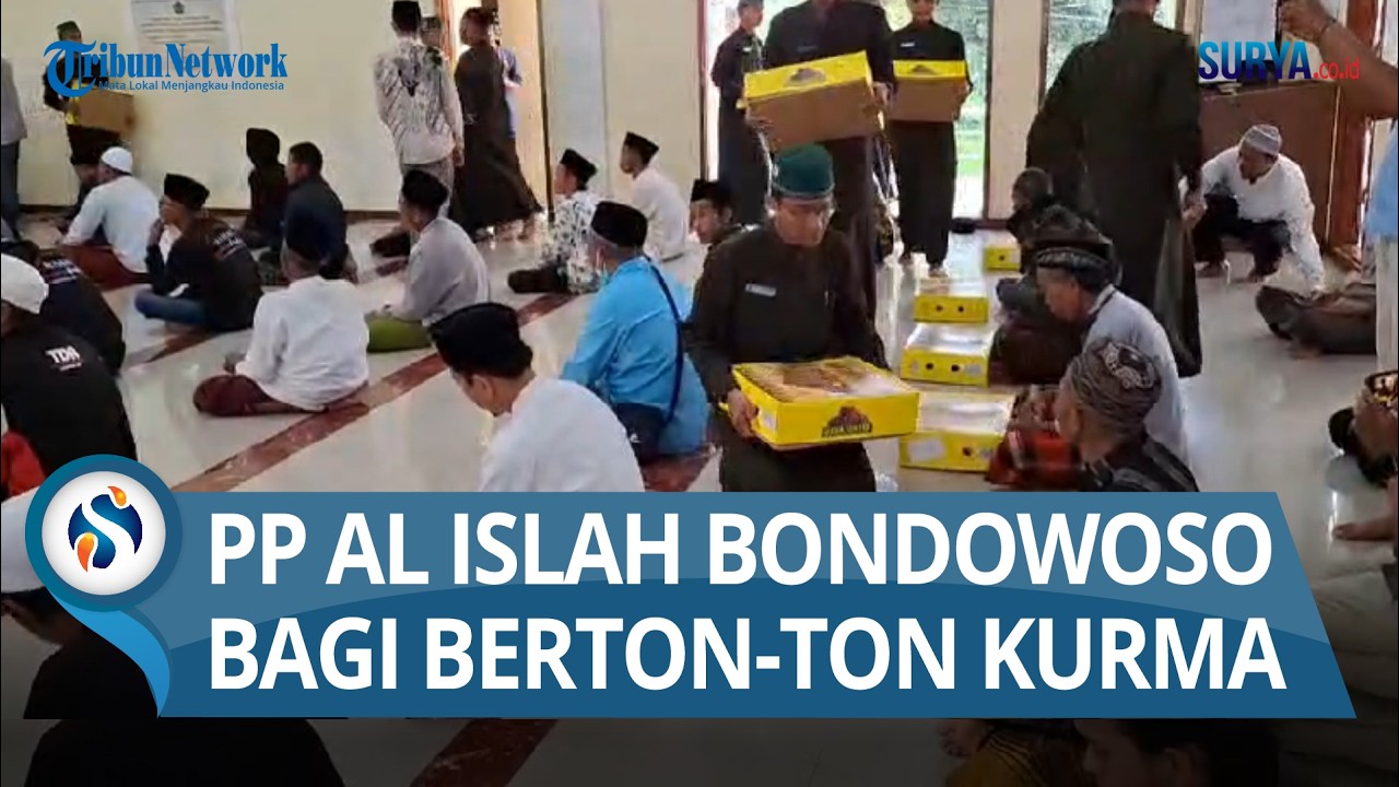 Sambut Awal Ramadan, Ponpes Al Islah Bondowoso Punya Tradisi Bagikan Berton-ton Kurma