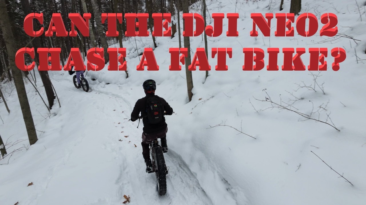 DJI #neo2 против #winterror Катание на фэтбайках - Всемирный день фэтбайков в лесу Дарема