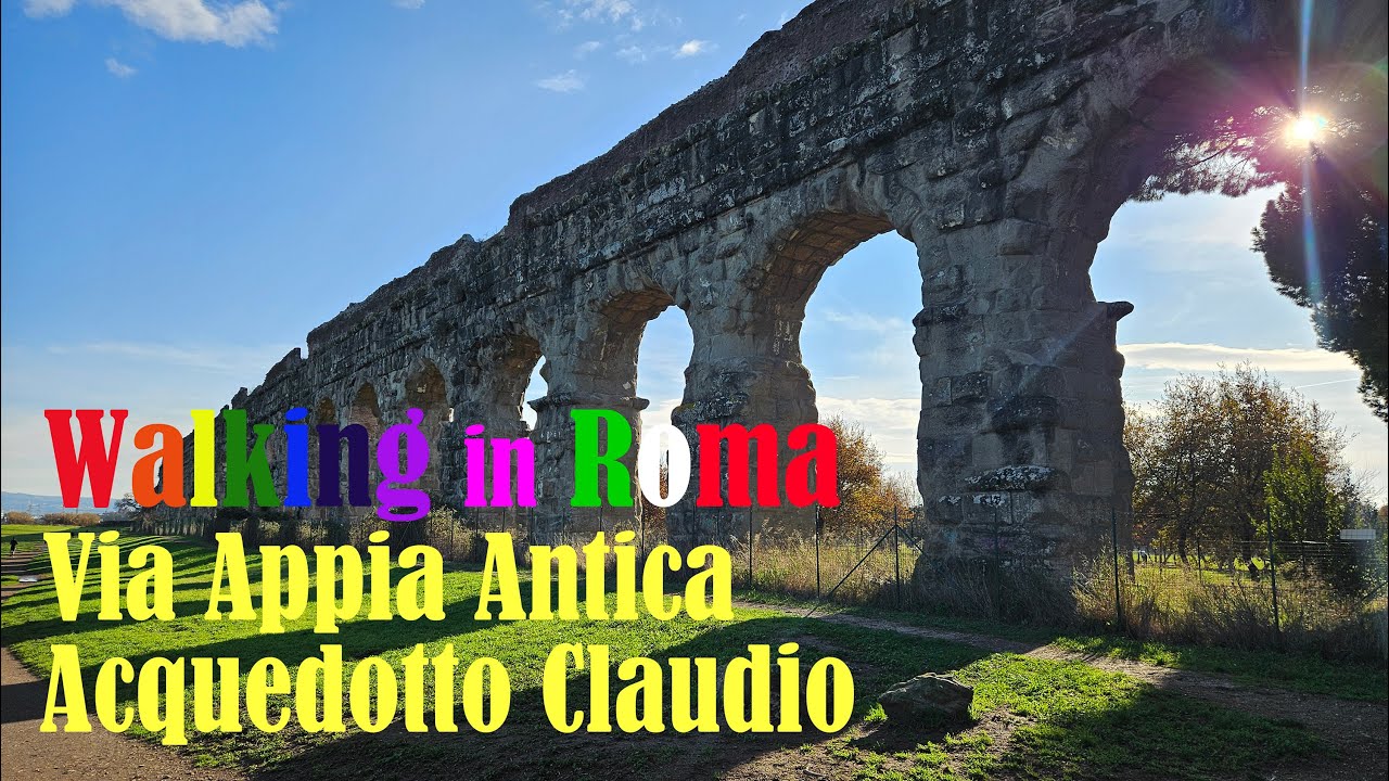 [4k] 🇮🇹 이탈리아 로마16편. 아피아 가도, 클라우디아 수도교 / Roma16. Via Appia Antica, Acquedotto Claudio