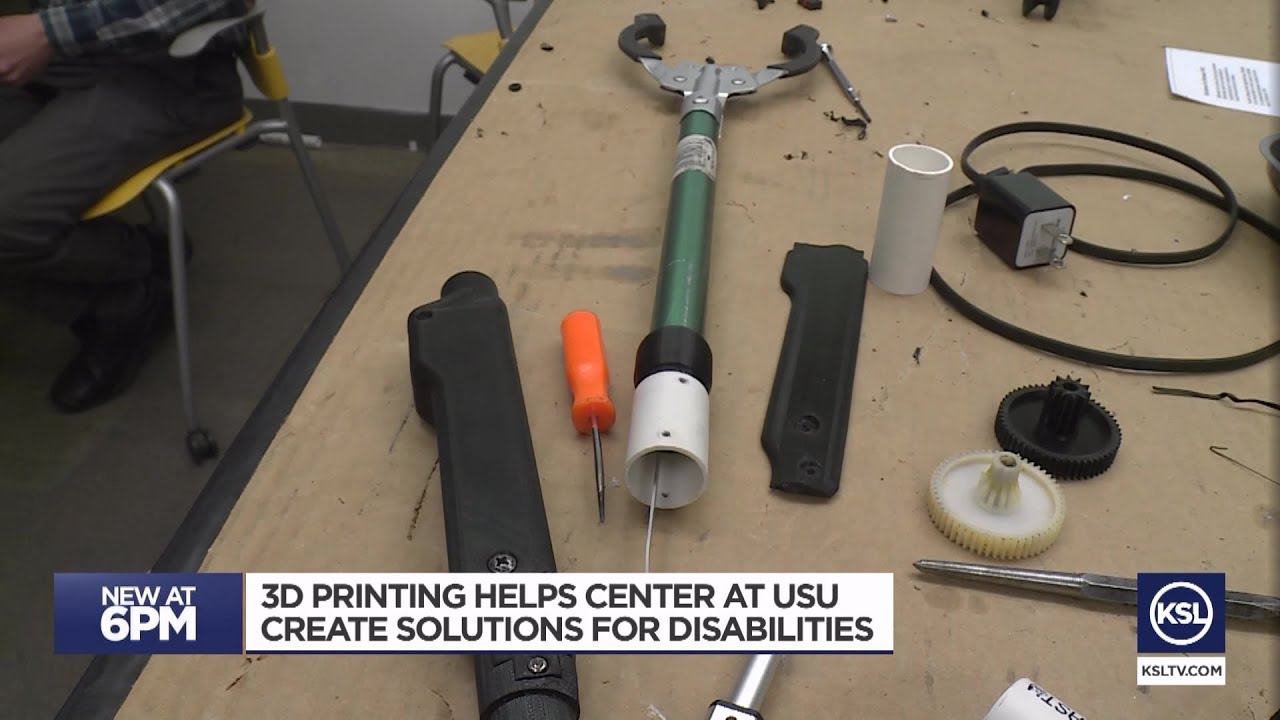 Utah State University's 3D printing center aims to create solutions for disabilities