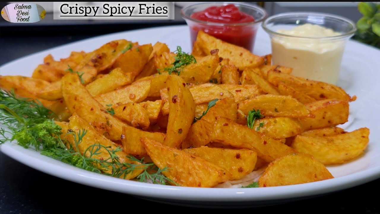 Crispy Spicy Fries/Fried Potato Recipe/Pakistani Style Food/Potato Recipe by Salma Desi Food/آلو چپس