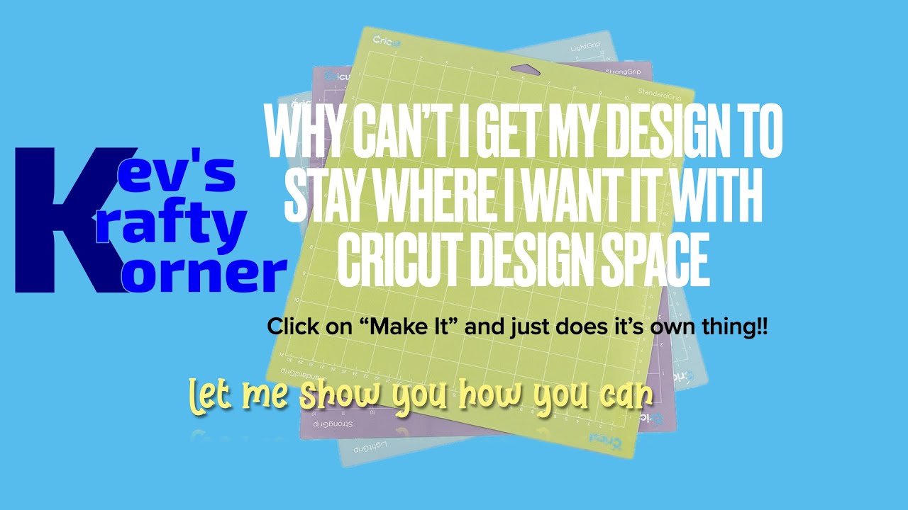 Cricut Design Space Maintaining Accurate Positioning of Graphics