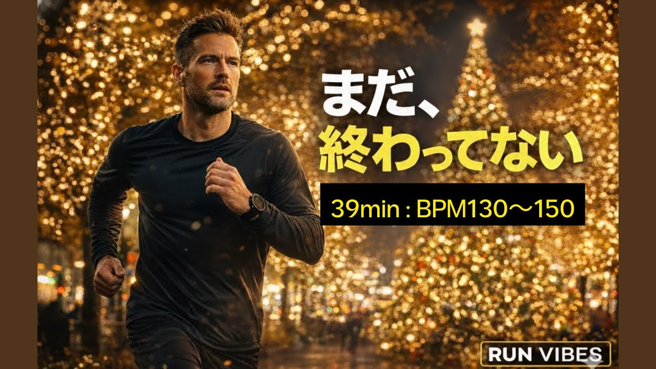 【39分】Christmas Night Run｜まだ終わってない｜BPM130〜150｜RUN VIBES