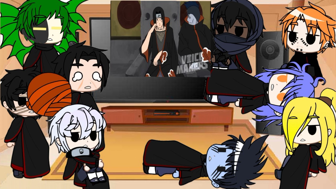 gacha akatsuki reagindo a itachi respondendo