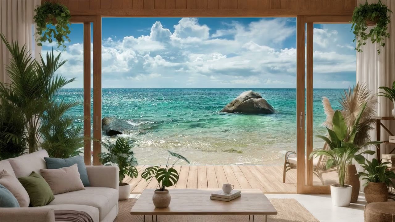 Beach House Ambience – Cozy Oceanfront Home for Relaxation & Serenity