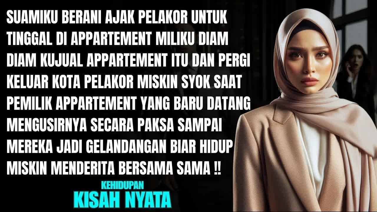 SUAMI BAWA PELAKOR TINGGAL DI APARTEMENKU KUJUAL SEMUANYA-MEREKA DIUSIR PAKSA JADI GELANDANGAN